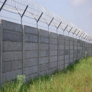 Precast Wall With GI Barbed Wire Fencing in Bhubaneswar